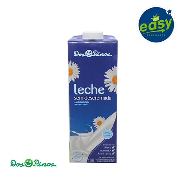 Leche Dos Pinos Semidescremada - 1 Litro