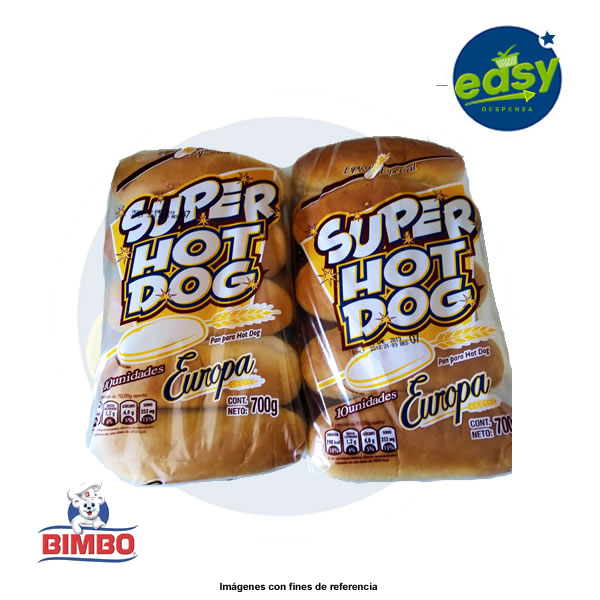 Super Hot Dog Europa De Bimbo - 700 g  Paquete