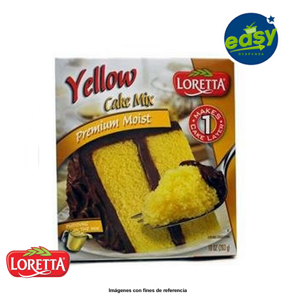 Harina Para Cake Mix Yellow Loretta - Caja 283 G